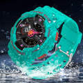 Sanda 3105 Newest Men Dual Display Watches Alarm LED Digital Waterproof Electronic Shock Watch